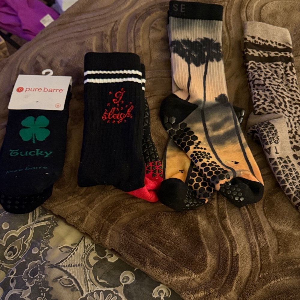 Pure Barre Assorted Patterned Socks Set - image 1